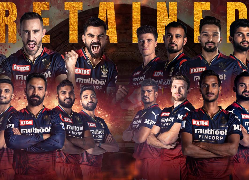 List of RCB's retained and released players for IPL 2023